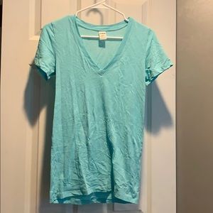 Light blue VS Pink V neck Tee